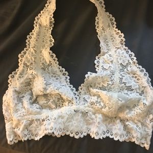 White lace bralette festival top